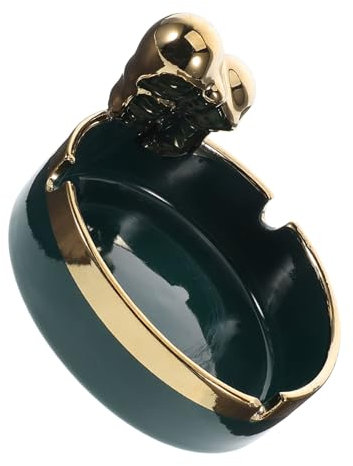 CHICAMPERA Cendrier Décor De Patio Plateaux De Cendre Plateau à Cigares Plateau De Cendres en Plein Air Décor De Table De Patio Accessoires De Cigares Céramique