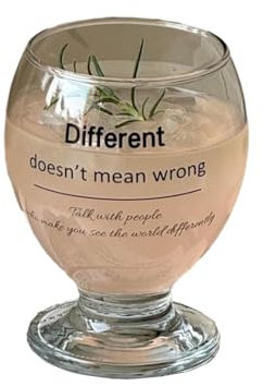 Taza de cristal creativa de 280 ml, diseño de vientre corto, taza de degustación de café elaborada a mano, alfabeto