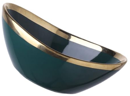 Alipis Bol Céramique Créatif pour Salade et Fruits Bol à Amuse Bouche Élégant pour Décoration de Table et Réunions Familiales Aux Rayures et Aux Chocs Moyenne avec Détails