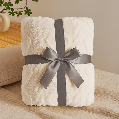 Coperta in flanella, 180 x 200 cm, morbida e sottile, per divano e letto, morbida coperta per divano come coperta di lana, coperta delicata sulla pelle, colore beige, per casa e viaggi, diverse misure