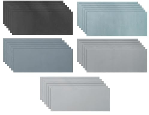 QUARKZMAN 30 Stück Schleifpapier 2000 3000 5000 7000 10000 Schleifblätter | Siliciumcarbid, Hochkörnung, 9 x 3.6 Zoll, Nass Trocken, Für Holzveredelung Metallschleifen Autopolieren