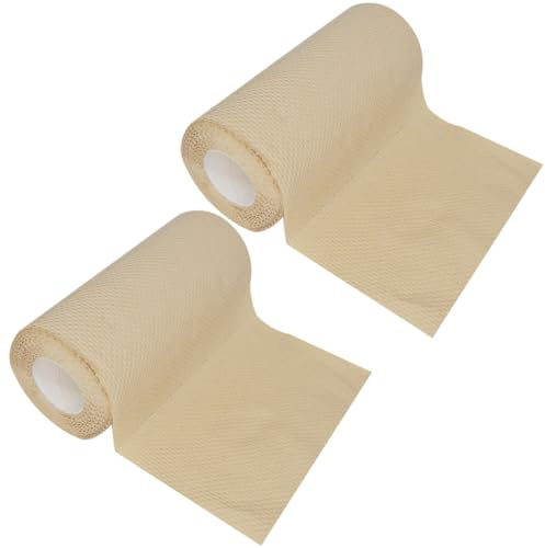 OUNONA Papel Absorbente de Aceite de Cocina Ecológico, Toallas de Papel Gruesas y Biodegradables, 2 Rollos de 85 Hojas, Textura Suave y Resistente para Limpieza en Hogar, Cocina y Hotel