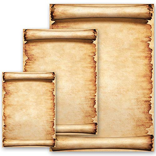 Motivpapier PERGAMENT Antik & History Altes Papier Old Style - DIN A4 Format 100 Blatt - Paper-Media