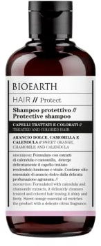 Bioearth Shampoo Protettivo per Capelli trattati e colorati: ricco di oli essenziali - 250 ml