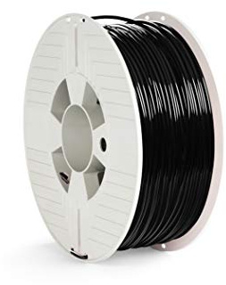 Verbatim PLA-filament 3D-tryck, 2,85 mm, 1 kg, högpresterande polyactid-filament för materialextrusion, för 3D-skrivare och 3D-penna, filament för 3D-skrivare av PLA, 1 spole 126 m, svart