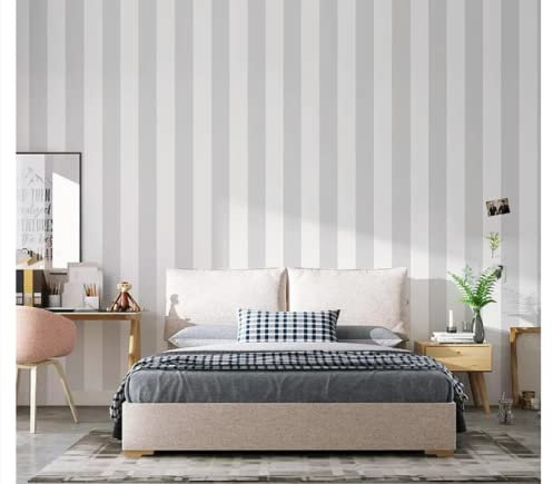 Caratteristica moderna Breve carta da parati a righe verticali Carta da parati a righe Rivestimenti per pareti Carta da parati per la decorazione domestica Black Grayroll per parete del soggiorno