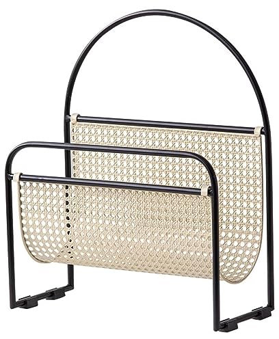 Zeitschriftenständer, Dekorativer Zeitungsständer Aus Schmiedeeisen, Vintage-Zeitungsständer Aus Metall Mit Griff