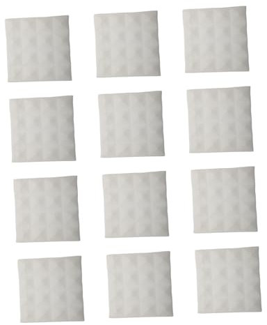 Vaguelly 12pcs Pyramid Shape Acoustic Mats Sound Dampening Board for Home Studio Recording Soundproofing