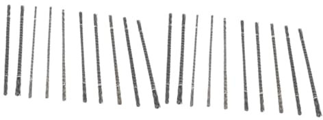 OSALADI Juego De 2 Espirales Metálicos Tipo U Para Madera De 1 A 8 Tamaños Aleatorios Color Gris Claro Compatibles Con Las Principales Recíprocas 24 Unidades.