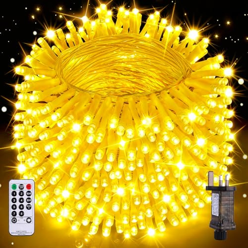 Nextronix Fairy Lights Plug in, 30m 300LED String Lights Indoor with 8 Modes/Timer/Remote, IP44 Waterproof Outdoor Christmas Lights for Garden/Outside/Window/Bedroom Party Halloween Decorations