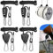 4 Pièces Corde à Cliquet,avec Cordes en Nylon Sangle à Cliquet Réglable,Capacité de Charge de 68 Kg par Paire,Tendeur à Cliquet pour Corde,pour Lampes de Culture et Pots de Jardin