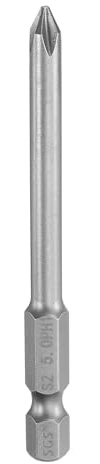 QUARKZMAN #1 Embout de Tournevis Cruciforme Phillips Ph1 Tige Hexagonale de 1/4 Longueur de 3 (75mm) en Acier S2 Magnétiqueembout de Tournevis Électrique pour Perceuse 0,197 (5mm) Tige