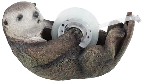 Dispensador de cinta adhesiva, divertido dispensador de cinta de Otter,+Fácil manejo,Corte limpio,Dispensador de cinta adhesiva Adecuado para oficina, escuela, niños, paquetes de regalo