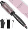 Tresses Touch Thermal Brush, Thermobürste Negativ-Ionen, Elektrische Rundbürste mit 5 Temperaturstufen, Stylingbürsten Universal-Spannung, Tourmalin-Keramik, Dual-PTC 30s-Schnellwärmung, Roségold