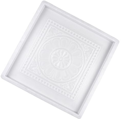 NUOBESTY Stampo Per Piastrelle in Cemento Riutilizzabile in Plastica, Design Antico Stile Cinese 40x40x3,5 Cm Per Pavimentazione Fai Da Te Da Cortile e Giardino