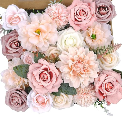 Künstliche Blumen Combo Box Altrosa Fake Flower für Hochzeitsdekorationen