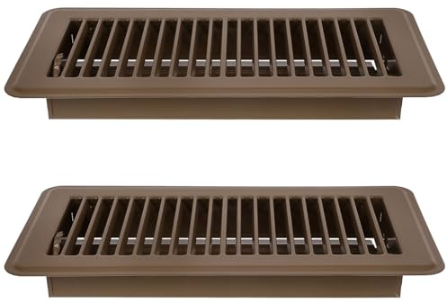 WOONEKY 2 Piezas Cubierta de Ventilación para Suelo Resistente y Transitables Rejilla Decorativa para Hogar Oficina y Rv Protección contra Suciedad y Flujo de Aire