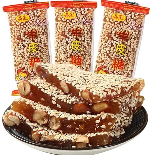 Traditional Soft Candy, White Sesame Maltose, Crisp Peanut Sugar, Dessert Snacks, Healthy Leisure Snacks, Leisure Foods, Afternoon Tea Desserts and Dim Sum, Vegetarians (peanut brittle,500g)