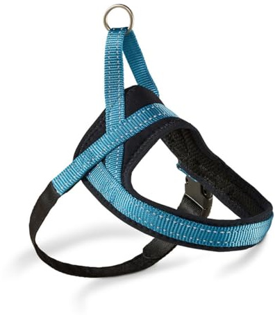 Hundegeschirr Soft & Safe reflektierend, Gr.-1: 28-35cm aqua/schwarz