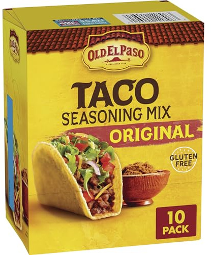 Original Taco Seasoning Mix 10 Pack | Ideal para fajitas, sopa de tacos y guisos, condimento para tacos número 1 de Estados Unidos