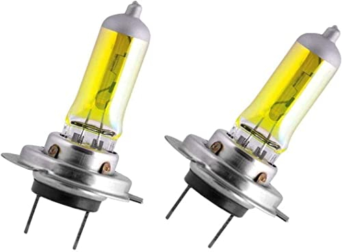 2x Jurmann H7 55W 12V Golden Vision Gelb Yellow Ersatz Halogen Birne für Scheinwerfer, Fernlicht, Abblendlicht, Nebelscheinwerfer - E-geprüft