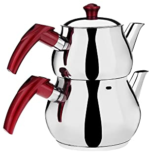 DESTALYA - Juego de tetera turca (Mini Rojo)