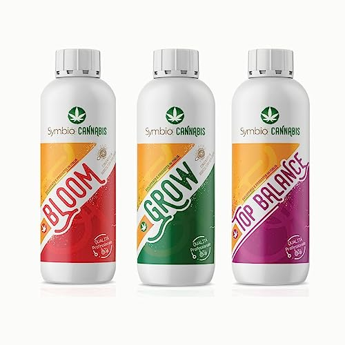 Symbio Cannabis - Dünger für den Innen- und Außenbereich: Grow 250 gr -Bloom 250 gr – Top Balance 250gr