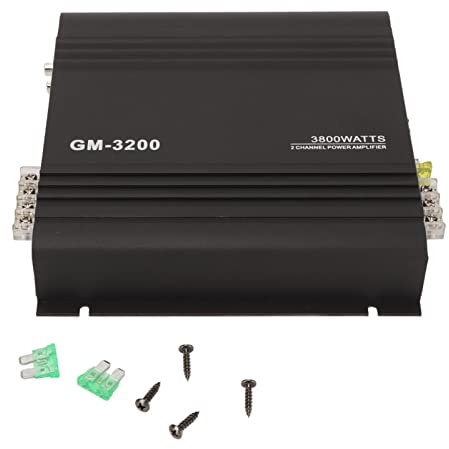 4 Channel High Power Amplifier, Vehicle Power Amplifier 4 Channel 2 Channel System Stereo Hi Fi Mini Speaker Amp for All Car Sound Systems