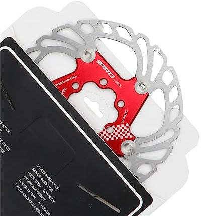 Fahrrad-Bremsscheibe, 140 mm, 160 mm, 180 mm, 203 mm, Rotor, MTB, Rennrad, coole Scheibe, Schwimmer, Rotor, Seilzug und hydraulische Scheibenbremse (rot, 140 mm)