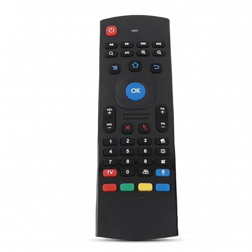 Bewinner MX3-M -Tastatur-Fernbedienung, Tragbare Drahtlose Smart-Voice-TV-Fernbedienung mit USB-Empfänger, Air Mouse für XP, Vista, OS X,