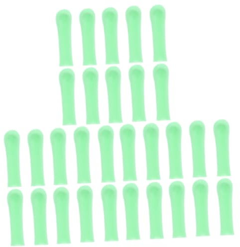 FRCOLOR 30pcs Silicone Ear Spoon Sleeves Replacement for Ear Wax Removal Spoons Cleaning Tool Cover Soft Easy to Replace Scoops Cover Sleeves Wax