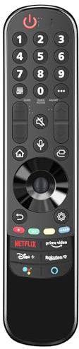 AULCMEET AN-MR21GA New Replace Voice Remote fit for LG 8K QNED Smart TV 65QNED83UPA 65QNED90UPA 65QNED95UPA 65QNED99UPA 75QNED83UPA 75QNED90UPA 75QNED95UPA 75QNED99UPA