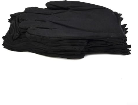 Große Baumwollhandschuhe im 12er Pack, speziell für empfindliche Haut und Trockenaufgaben