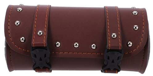 SWOOMEY Motorrad Satteltasche aus Pu Leder, Braun, Organizer