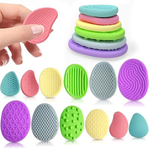 6 Stück Fidget Toys Sensory Stones, Anti Stress Spielzeug Sensorische Stone