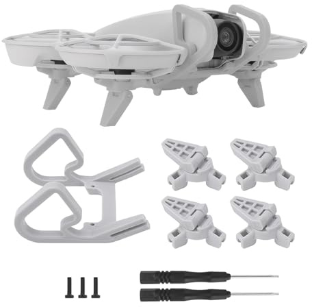 Gimbal Bumper Guard für DJI Neo Zubehör, Gimbal Schutz, Geeignet für DJI Drohne Versicherung Kamera Kratzschutz mit Fahrwerk (Grau)