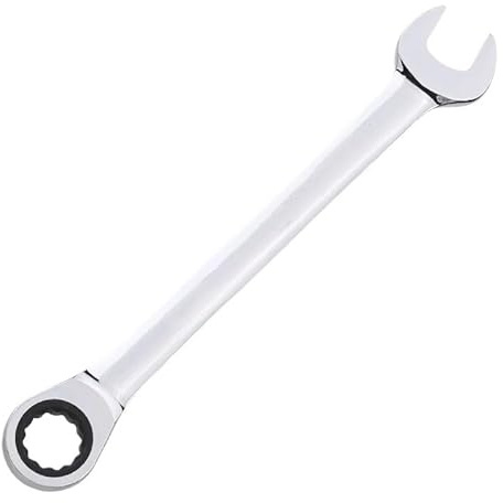 SkyjOy Llaves Fijas con Carraca 1 Uds. Llave de trinquete (10-27mm) Herramientas de reparación de torsión de Anillo de 72 Dientes Llaves inglesas for reparación de automóviles Llave Carraca(22mm)