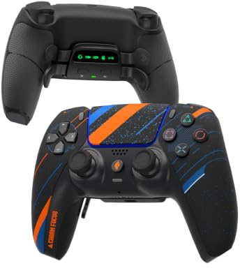 CHARM FOCUS Modified PS5Controller, 4 Remappable Back Paddle for PS5 & PC | TMR Magnetic Anti-Drift Joysticks, 2500mAh Battery, 13H Wireless Play, Ergonomic Soft Rubber Grips, 4 Remappable Back Paddles