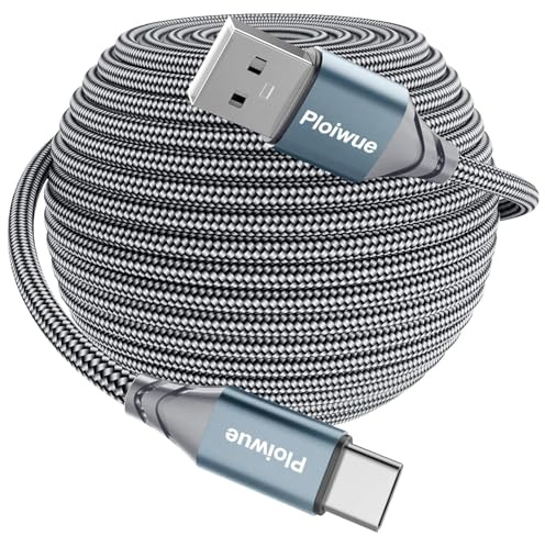 Cavo USB C extra lungo 4M USB C cavo di ricarica nylon PS5 controller cavo di ricarica USB tipo C per Samsung Galaxy S22/S21/S20 Note 10 9 8 PS5 LG V30 V20 G6 G5 Moto Huawei P30 Mate30 Sony Xperia XZ
