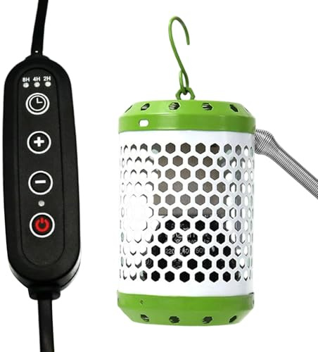 Calentador para jaula de pájaros | Lámparas para terrario y accesorios para mascotas - lámpara de calefacción con lámpara de calefacción antiquemaduras Aba?ura | Adecuado para la cabeza, W, loro