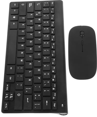 UTHCLO Wireless Keyboard and Mouse Combo Resin Material Cordless Mouse Ergonomic Design for Home Office Laptop Use
