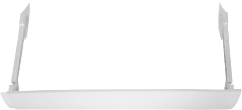 JECOMPRIS Deflector Aire Acondicionado PP Blanco Antiviento y Antigoteo, Plegable Longitud Ajustable 58-108 CM, Montaje sin Herramientas, Adecuado para Ambientes Domésticos y Laborales