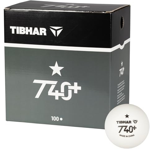 Tibhar Tischtennis-Ball T40+ * | 100 Stück | weiß | Hochwertiger Trainingsball aus ABS-Plastik
