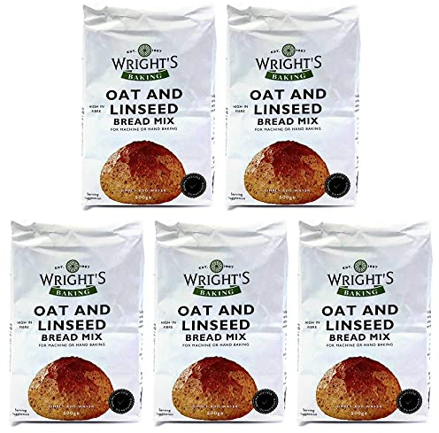 Wright's Baking Oat & Linseed Bread Mix 500g (Pack of 5)