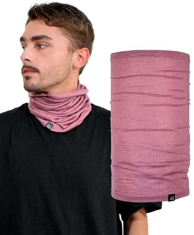 Basic Sense Multifunctional Headwear Neck Gaiter Snood for Men and Women | Both 48cm/19in long. Flat width S 22, M 25cm (8.7 and 9.8in) - S suits teens or smaller faces, M most adults