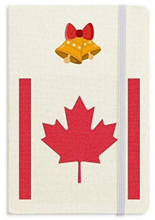 Bandera Nacional de Canadá América del Norte Cuaderno de País Diario mas Jingling Bell