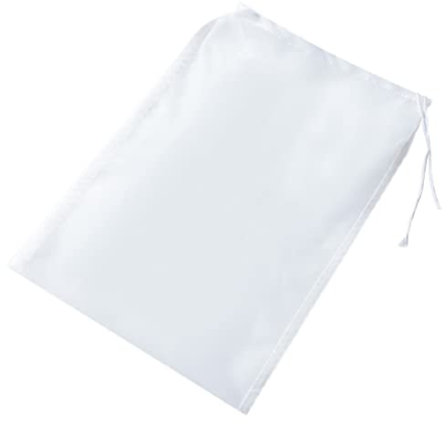ENLACE Filterbeutel Nylon Passiertuch Feingewebt Dichtegrad 100 Brauen Siebbeutel Wiederverwendbar,45x60cm Brew Bag mit Kordelzug für Filterung Von Saft, Home Brewing, Beer und Wine Brewing