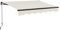 Juskys Store 250 x 200 cm - ombrage terrasse et Balcon - Store banne avec manivelle et Support - Protection Solaire Store pour Balcon Store articulé Beige