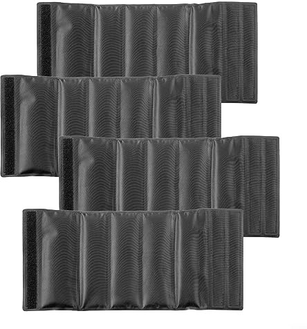 Wine Cooler, Black Insulated Wine Cooler Sleeve, Ice Cooler Pack Cooling Sleeves for Wine Bottle, Long Lasting Gel Bottle Wine Champagne Cooler Sleeve-4 PCS