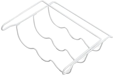 Tyenaza Portabottiglie Frigo Metallo, Supporto Portabottiglie Universale per Frigorifero, per 3 Bottiglie, Porta Bottiglie da Frigo, Ripiano Frigorifero Universale